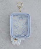【メゾンドフルール/Maison de FLEUR】のリボンプリントクリアポーチ Light Blue|ID: prp329100004763779 ipo3291000000034484929