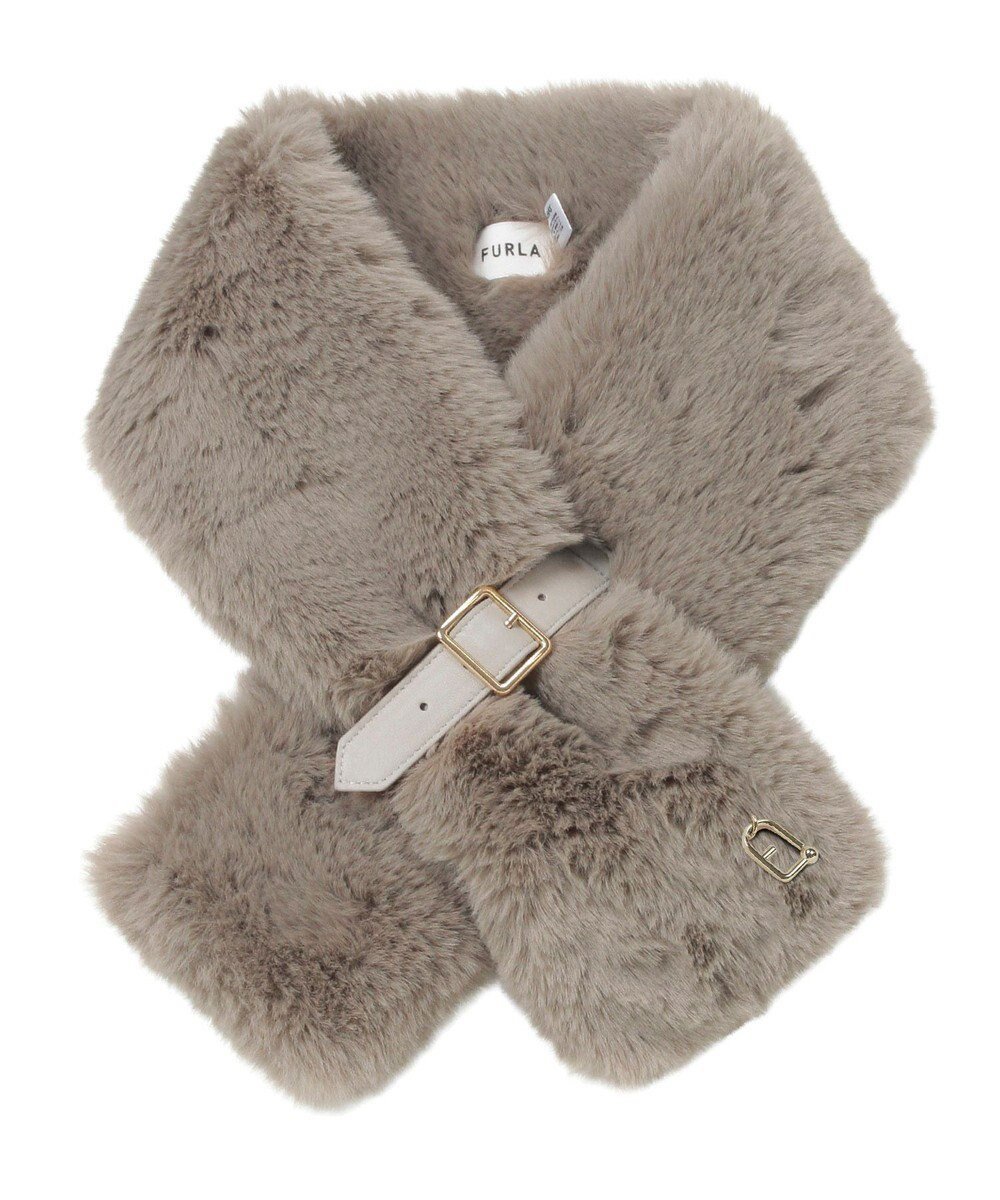 【ムーンバット/MOONBAT】のFURLA(フルラ)ベルト差し込みファーティペット アーチロゴ フェイクファー インテリア・キッズ・メンズ・レディースファッション・服の通販 founy(ファニー) ファッション Fashion レディースファッション Fashion for Women ベルト&ウエストマーク Belts & Waist Accessories マフラー・スヌード / 冬小物の定番 Scarves & Mufflers イタリア Italy エレガント 上品 Elegant コレクション Collection, Seasonal Line スヌード Snood, Infinity Scarf チャーム Charm, Pendant パターン Pattern, Design Print フェイクファー Faux Fur, Imitation Fur マフラー Scarf, Muffler モチーフ Motif, Design Theme リアル Real, Realistic A/W・秋冬 Autumn/Winter ベージュ|ID: prp329100004763794 ipo3291000000034485003