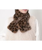 【ムーンバット/MOONBAT】のFURLA(フルラ)ベルト差し込みファーティペット アーチロゴ フェイクファー ダークブラウン|ID: prp329100004763794 ipo3291000000034485005