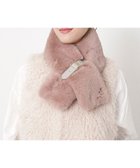 【ムーンバット/MOONBAT】のFURLA(フルラ)ベルト差し込みファーティペット アーチロゴ フェイクファー ペールピンク|ID: prp329100004763794 ipo3291000000034485006