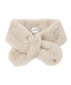 【ムーンバット/MOONBAT】のFURLA(フルラ)プチリボンマフラー アーチロゴ フェイクファー ベージュ|ID: prp329100004763795 ipo3291000000034485015