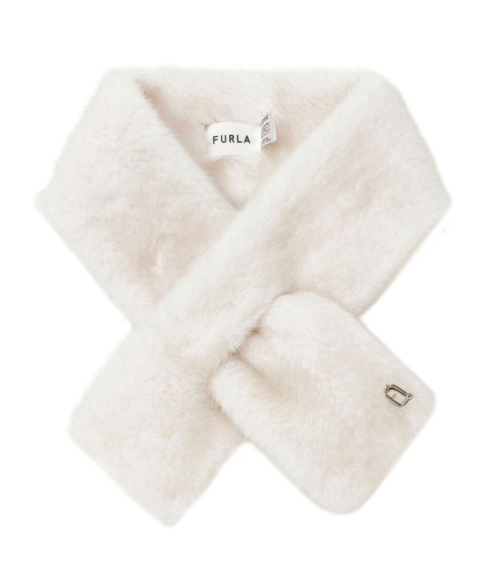 【ムーンバット/MOONBAT】のFURLA(フルラ)差し込みファーティペット マフラー アーチロゴ フェイクファー インテリア・キッズ・メンズ・レディースファッション・服の通販 founy(ファニー) ファッション Fashion レディースファッション Fashion for Women マフラー・スヌード / 冬小物の定番 Scarves & Mufflers イタリア Italy エレガント 上品 Elegant コレクション Collection, Seasonal Line ストール Stole, Wrap スヌード Snood, Infinity Scarf パターン Pattern, Design Print フェイクファー Faux Fur, Imitation Fur マフラー Scarf, Muffler ラグジュアリー Luxury, Elegant リアル Real, Realistic A/W・秋冬 Autumn/Winter オフホワイト|ID: prp329100004763797 ipo3291000000034485033