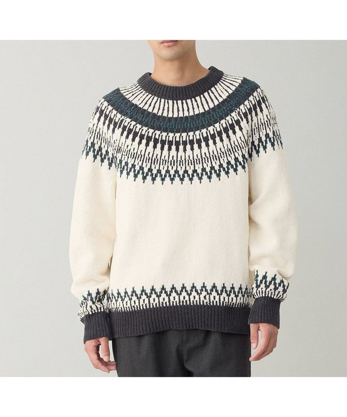 【アンフィーロ/UNFILO / MEN】のライトモール ノルディックニット インテリア・キッズ・メンズ・レディースファッション・服の通販 founy(ファニー) https://founy.com/ ファッション Fashion レディースファッション Fashion for Women トップス・カットソー Cut & Sew Tops ニット Knit Tops & Sweaters ウォッシャブル Machine Washable ヴィンテージ Vintage Style 抗菌 Antibacterial, Bacteria-Resistant ストレート Straight, Straight Cut セーター Sweater, Knitwear デニム Denim, Jeans Material 冬 Winter / This Winter A/W・秋冬 Autumn/Winter おすすめ Recommended / Our Picks |ID: prp329100004763798 ipo3291000000034485036