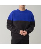 【アンフィーロ/UNFILO / MEN】のライトモール ニット チャコールグレー×ロイヤルブルー|ID: prp329100004763799 ipo3291000000034485051
