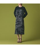 【グレース コンチネンタル/GRACE CONTINENTAL】のプリントコンビドレス ブラック|ID: prp329100004763805 ipo3291000000034485081