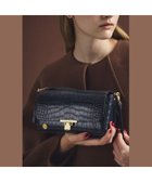 【アクセソワドゥマドモワゼルジャップ/A.D.M.J】の【牛革】クロコ型押しラウンドクラッチショルダー MRN|ID: prp329100004763812 ipo3291000000034485106