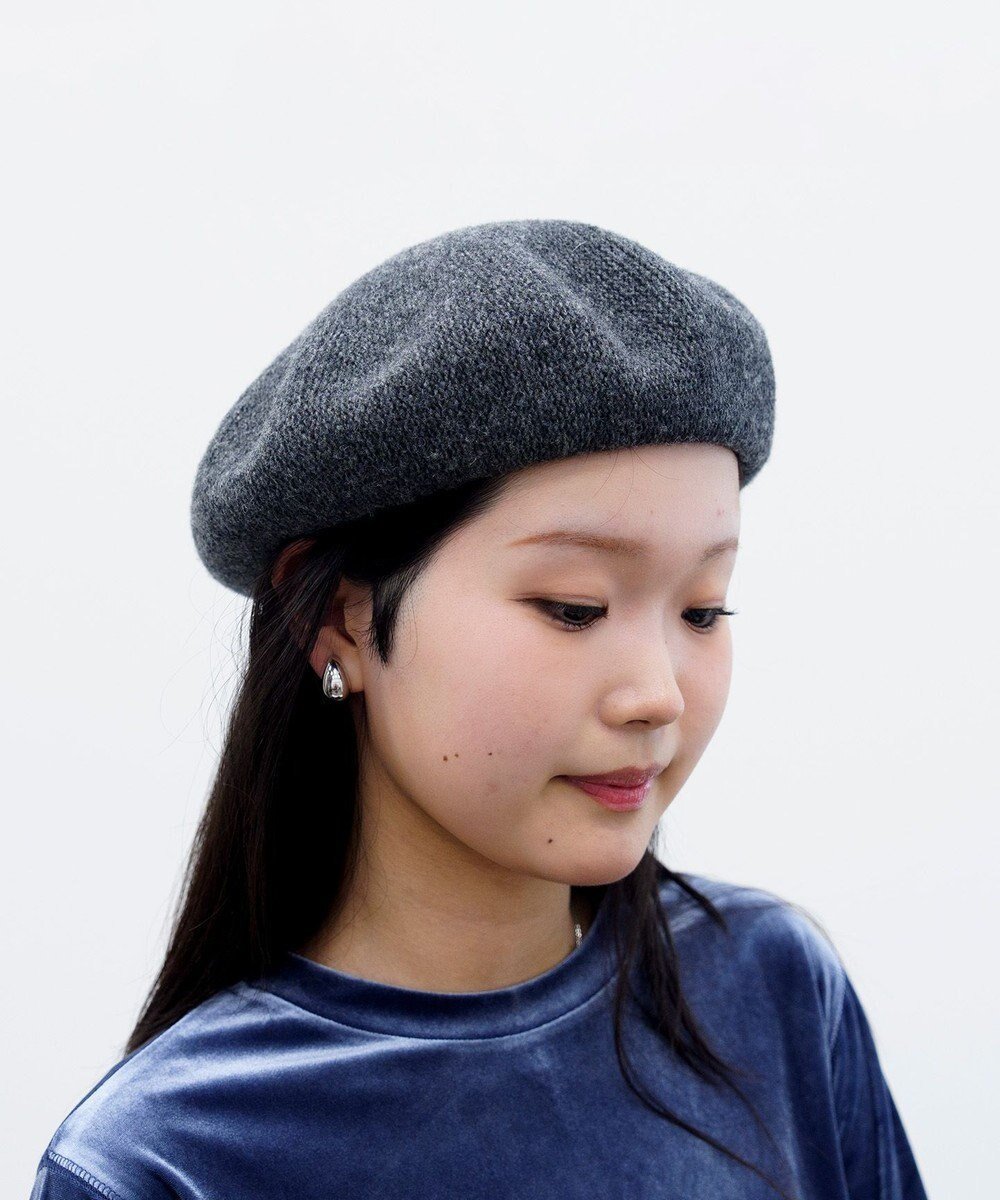 【アトレナ/ATRENA】の【日本製】カシミヤ混ベーシックベレー インテリア・キッズ・メンズ・レディースファッション・服の通販 founy(ファニー) 　ファッション　Fashion　レディースファッション　Fashion for Women　キャップ&ハット　Hats & Caps　シンプル　Simple, Minimal　フォルム　Silhouette, Form　プレート　Plate, Dish　ベーシック　Basic, Essential　メタル　Metal, Metal Parts　帽子　Hat, Headwear　日本製　Made In Japan　チャコールグレー|ID: prp329100004763818 ipo3291000000034485137