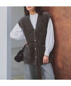 【アンフィーロ 自由区/UNFILO】の【STORY×UNFILO】シャギーニット ベスト チャコールブラウン|ID: prp329100004763820 ipo3291000000035147835