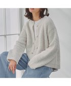 【アンフィーロ 自由区/UNFILO】の【STORY×UNFILO】シャギーニット カーディガン グレージュ|ID: prp329100004763822 ipo3291000000035147836