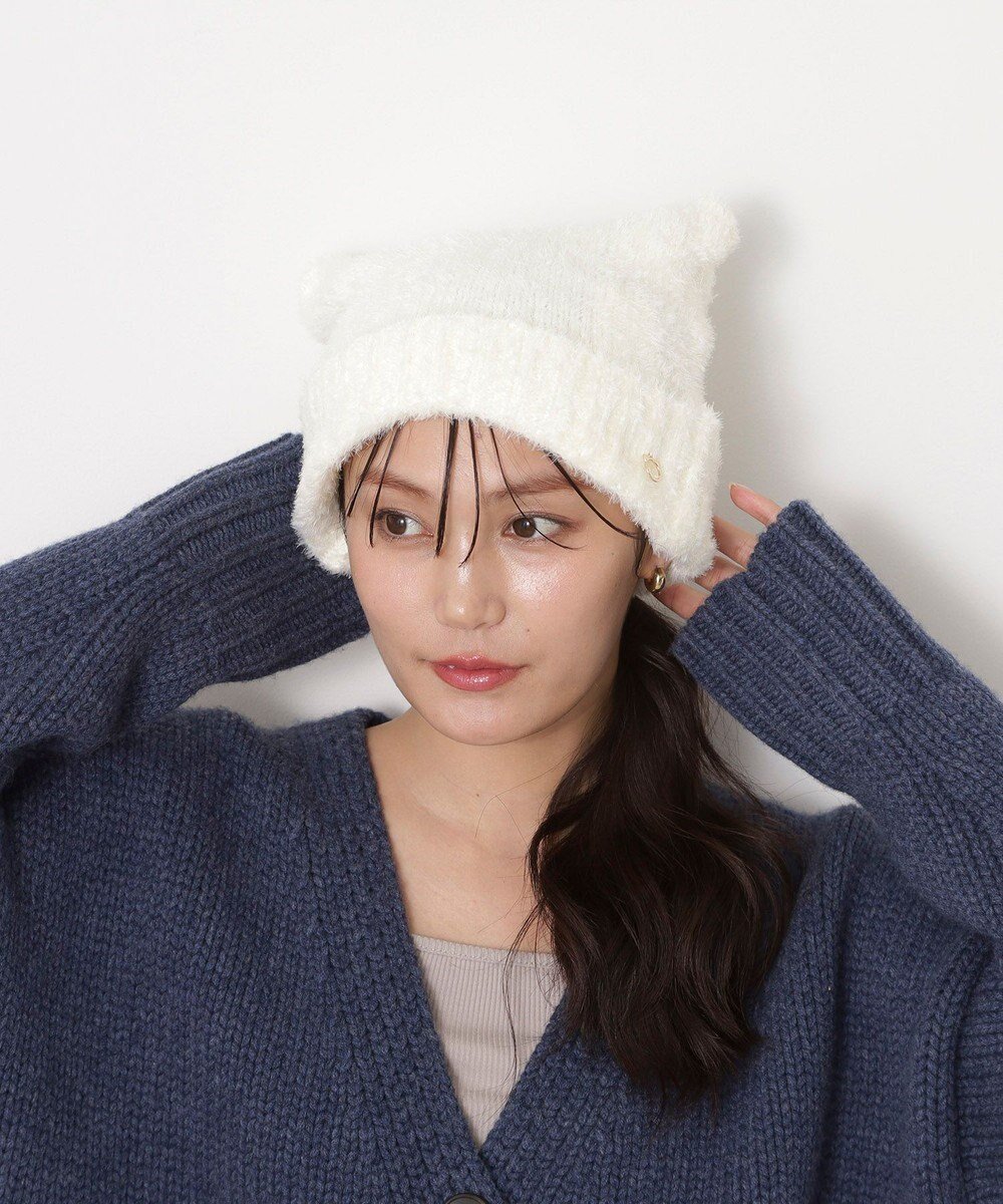 【ムーンバット/MOONBAT】のPAUL JOE ACCESSOIRES(ポール ジョー)ネコミミ シャギー ニット帽 人気、トレンドファッション・服の通販 founy(ファニー) ファッション Fashion レディースファッション Fashion for Women トップス・カットソー Cut & Sew Tops ニット Knit Tops & Sweaters キャップ&ハット Hats & Caps キャップ Cap, Baseball Cap チャーム Charm, Pendant トレンド Trend, Trending Now ネコ Cat, Feline Motif 定番 Standard, Basic Item 帽子 Hat, Headwear other-1|ID: prp329100004763827 ipo3291000000034485174