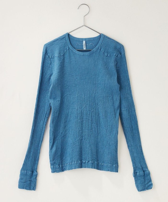 【クレプリツモリチサト/creperie tsumori chisato】のcreperie INDIGO TOPS クレプリ インディゴトップス インテリア・キッズ・メンズ・レディースファッション・服の通販 founy(ファニー) https://founy.com/ ファッション Fashion レディースファッション Fashion for Women トップス・カットソー Cut & Sew Tops シャツ・ブラウス・オフィスカジュアル Elegant Blouses & Button-Ups ロングTシャツ・Tシャツ Longline T-Shirts & Tees カットソー・ベーシックTシャツ Cut-and-Sewn Tops / Stretch Tees & Basics インナー Innerwear カットソー Cut and Sewn Top コレクション Collection, Seasonal Line 長袖 Long Sleeve, Full Sleeve フォルム Silhouette, Form ヨーク Yoke, Yoke Design ワーク Workwear, Utility Style A/W・秋冬 Autumn/Winter S/S・春夏 SS, Spring/Summer, Warm Season 新作・新入荷 New Arrivals / New In 日本製 Made In Japan 夏 Summer |ID: prp329100004763831 ipo3291000000034485188