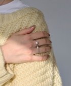 【フィービィー/phoebe】の【金属アレルギー対応】ミックスドットリング シルバー/ニッケルフリー/パール シルバー|ID: prp329100004763834 ipo3291000000035588376