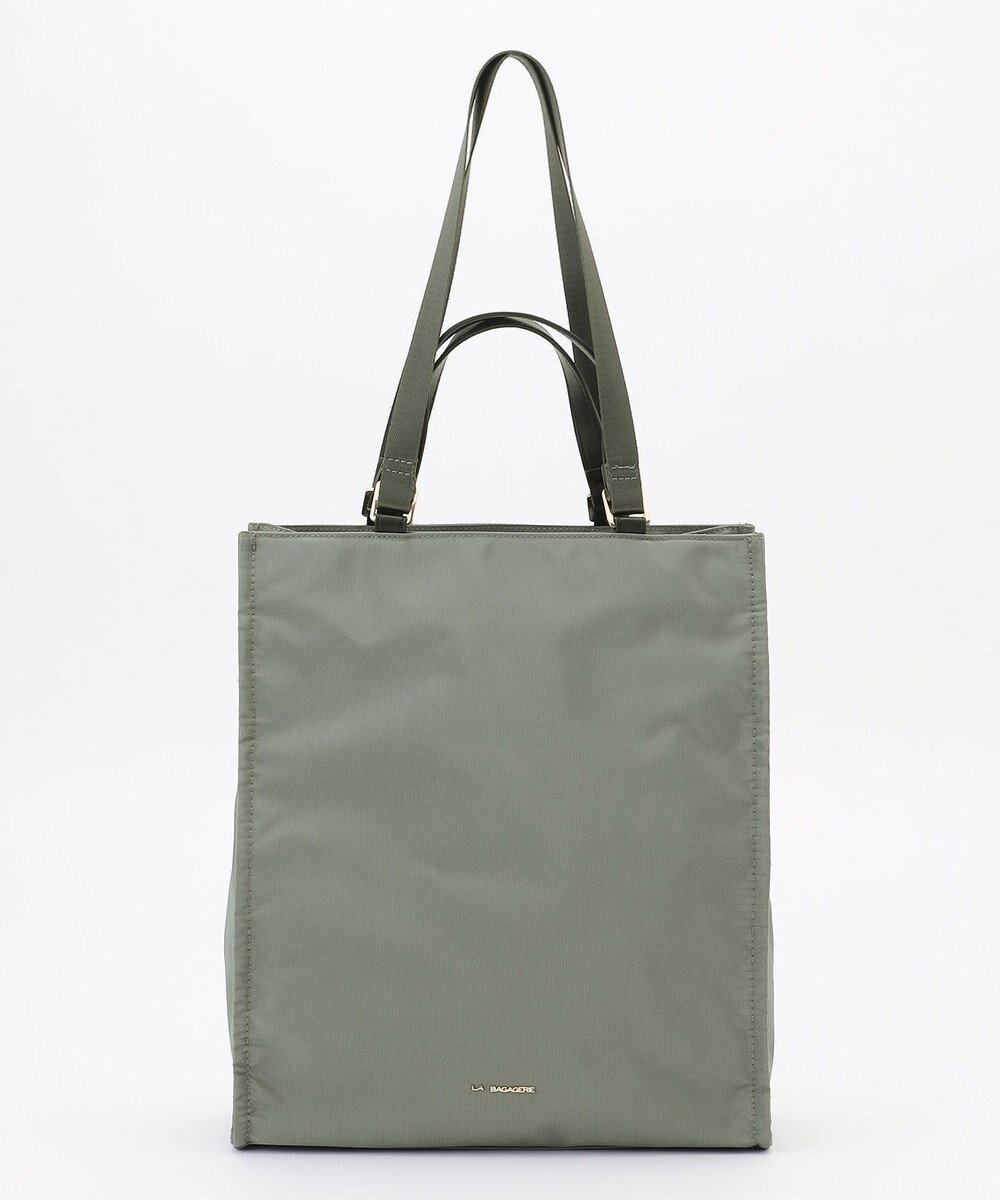 【ラ バガジェリー/LA BAGAGERIE】の縦長スクエアトート インテリア・キッズ・メンズ・レディースファッション・服の通販 founy(ファニー) 　ファッション　Fashion　レディースファッション　Fashion for Women　バッグ　Bags　おすすめ　Recommended / Our Picks　シンプル　Simple, Minimal　スマート　Smart, Elegant　ポケット　Pocket, Pocket Detail　旅行　Travel　ビジネス 仕事 通勤　Business / Work / Commuting　グレー|ID: prp329100004763845 ipo3291000000034485219