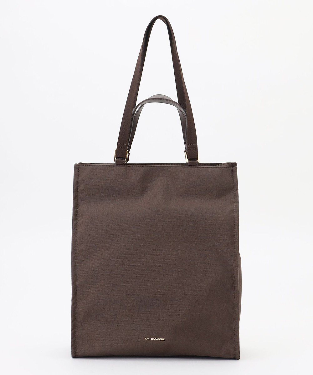 【ラ バガジェリー/LA BAGAGERIE】の縦長スクエアトート インテリア・キッズ・メンズ・レディースファッション・服の通販 founy(ファニー) 　ファッション　Fashion　レディースファッション　Fashion for Women　バッグ　Bags　おすすめ　Recommended / Our Picks　シンプル　Simple, Minimal　スマート　Smart, Elegant　ポケット　Pocket, Pocket Detail　旅行　Travel　ビジネス 仕事 通勤　Business / Work / Commuting　チョコ|ID: prp329100004763845 ipo3291000000034485220