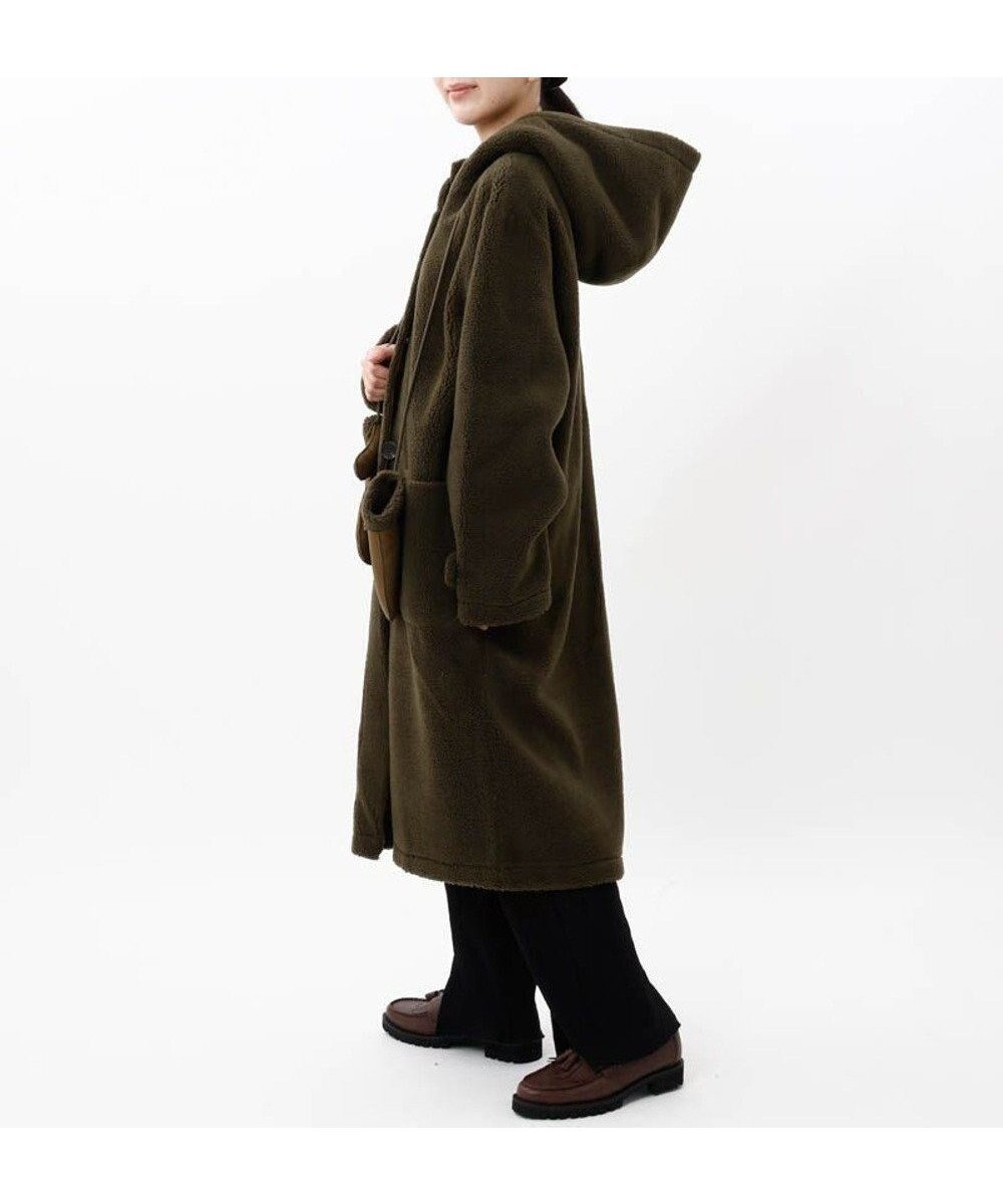 【アウロラ/AURORA】の【 Beaurance (ビューランス)】エコファーコート インテリア・キッズ・メンズ・レディースファッション・服の通販 founy(ファニー) 　ファッション　Fashion　レディースファッション　Fashion for Women　アウター　Coat / Outerwear Collection　コート・ロングコート・ピーコート　Long Coats, Peacoats & More　ショール　Shawl, Wrap　ストール　Stole, Wrap　A/W・秋冬　Autumn/Winter　カーキ|ID: prp329100004763853 ipo3291000000035349495