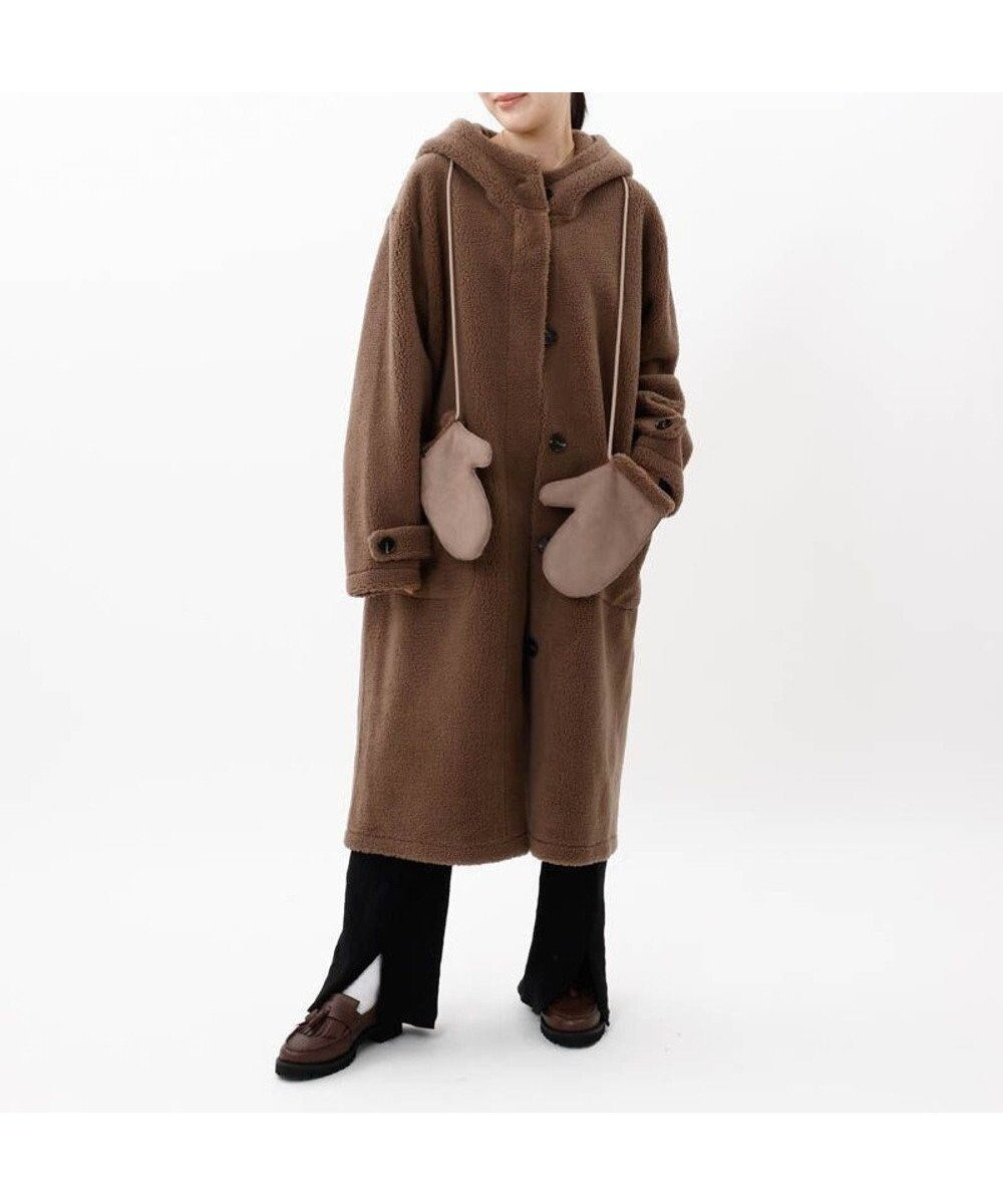 【アウロラ/AURORA】の【 Beaurance (ビューランス)】エコファーコート インテリア・キッズ・メンズ・レディースファッション・服の通販 founy(ファニー) 　ファッション　Fashion　レディースファッション　Fashion for Women　アウター　Coat / Outerwear Collection　コート・ロングコート・ピーコート　Long Coats, Peacoats & More　ショール　Shawl, Wrap　ストール　Stole, Wrap　A/W・秋冬　Autumn/Winter　トープ|ID: prp329100004763853 ipo3291000000035349502