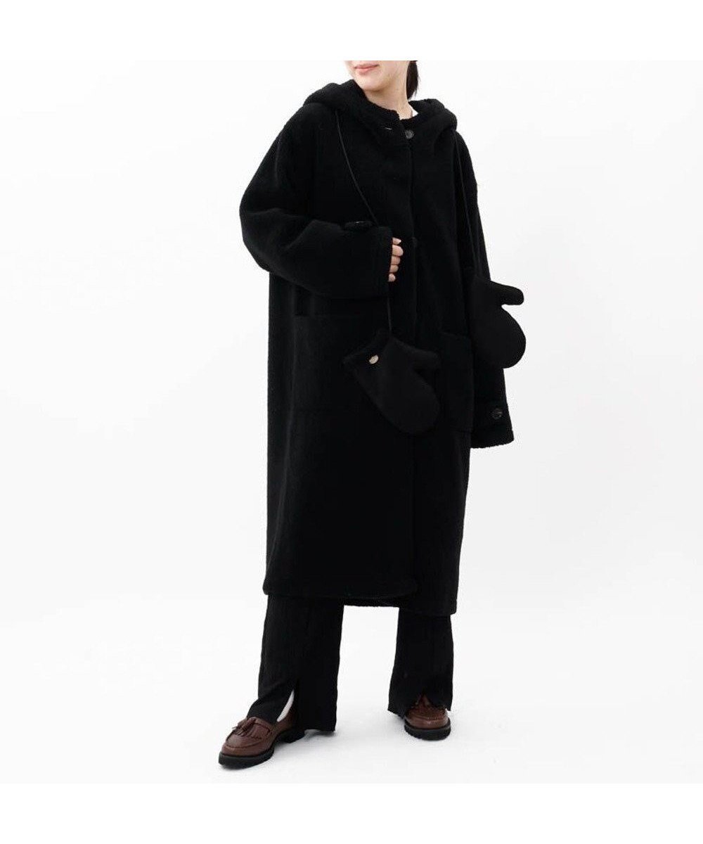 【アウロラ/AURORA】の【 Beaurance (ビューランス)】エコファーコート インテリア・キッズ・メンズ・レディースファッション・服の通販 founy(ファニー) 　ファッション　Fashion　レディースファッション　Fashion for Women　アウター　Coat / Outerwear Collection　コート・ロングコート・ピーコート　Long Coats, Peacoats & More　ショール　Shawl, Wrap　ストール　Stole, Wrap　A/W・秋冬　Autumn/Winter　ブラック|ID: prp329100004763853 ipo3291000000035349505