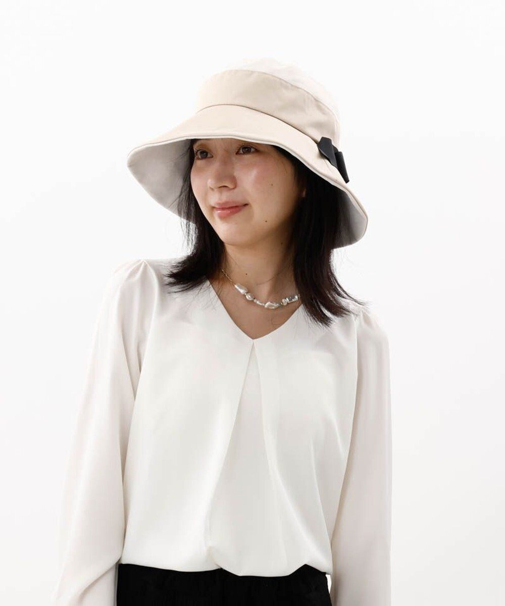 【アウロラ/AURORA】の【 Beaurance (ビューランス)】バイカラーリボンバケットハット インテリア・キッズ・メンズ・レディースファッション・服の通販 founy(ファニー) ファッション Fashion レディースファッション Fashion for Women キャップ&ハット Hats & Caps サマー Summer, Summer Style 帽子 Hat, Headwear 抗菌 Antibacterial, Bacteria-Resistant 日傘 Parasol, UV Umbrella ベージュ|ID: prp329100004763863 ipo3291000000034485294