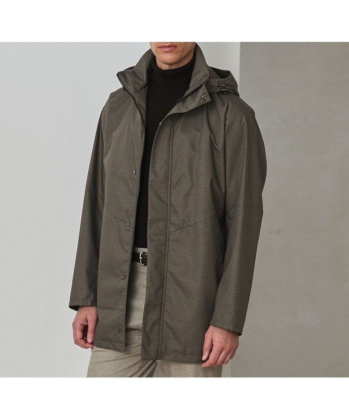 【五大陸/gotairiku / MEN】の25年新作/3シーズン対応【仕事で着用可】メランジカルゼ フーデッドブルゾン_無地 インテリア・キッズ・メンズ・レディースファッション・服の通販 founy(ファニー) https://founy.com/ ファッション Fashion メンズファッション Fashion for Men アウター Men's Coats Outerwear ブルゾンジャケット / カジュアルアウター Bomber Jackets & Blousons 春 Spring シンプル Simple, Minimal ジャケット Jacket, Outerwear スタンド Stand Collar, Upright Stand スマート Smart, Elegant スーツ Suit, Formalwear ダウン Down, Puffer 定番 Standard, Basic Item ブルゾン Blouson, Bomber Jacket 防寒 Cold Protection, Winter-Ready 無地 Plain, Solid Color ライナー Liner, Inner Layer レギュラー Regular, Standard Fit A/W・秋冬 Autumn/Winter エレガント 上品 Elegant ビジネス 仕事 通勤 Business / Work / Commuting |ID: prp329100004764813 ipo3291000000035887599