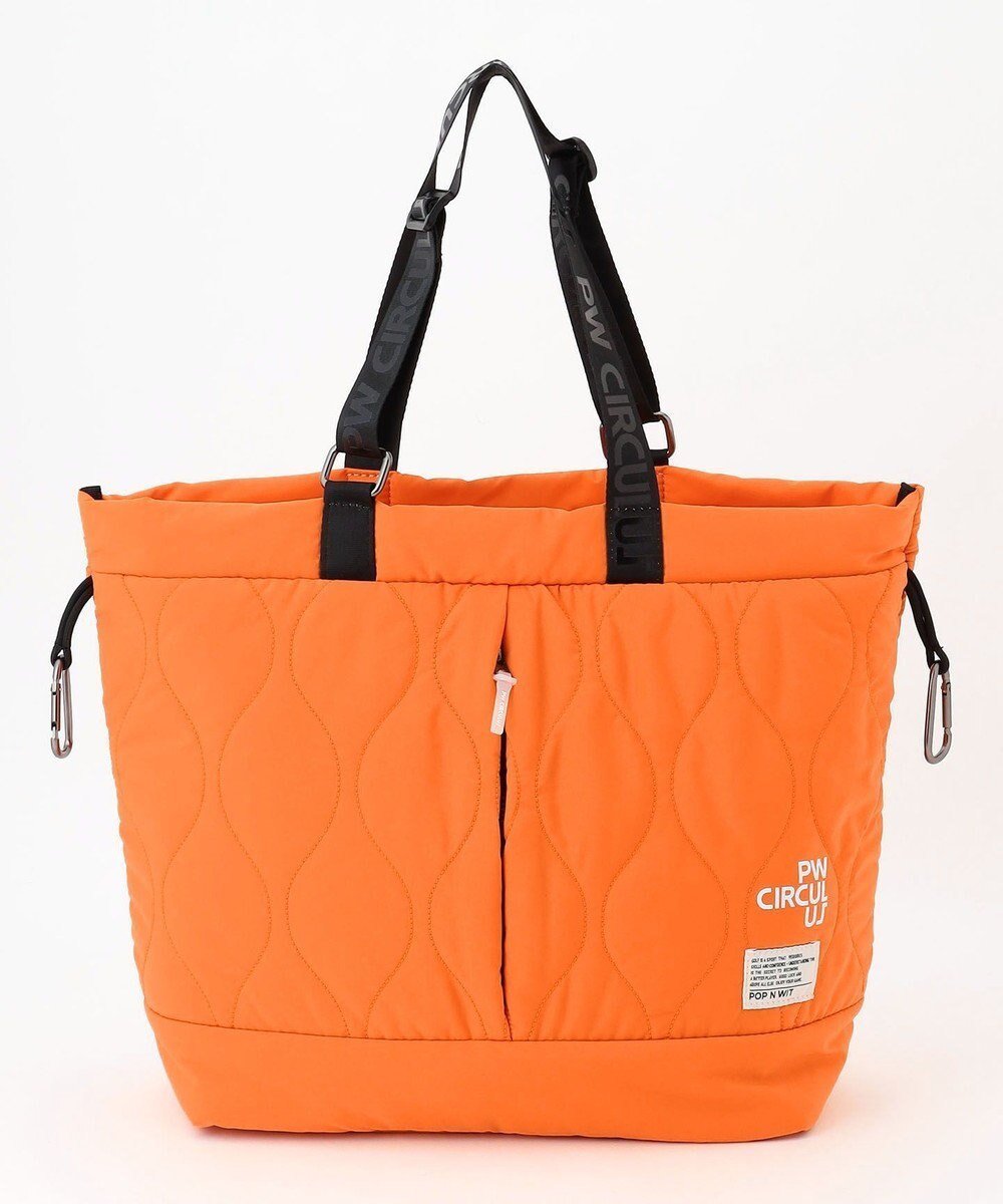 【ピーダブリュサーキュラス/PW CIRCULUS / MEN】の【UNISEX】中綿ビッグトート ゴルフ インテリア・キッズ・メンズ・レディースファッション・服の通販 founy(ファニー) ファッション Fashion メンズファッション Fashion for Men バッグ Bags 新作・新入荷 New Arrivals / New In 2025年 2025 2025-2026秋冬・A/W Autumn/Winter 2025–26 AW25–26 ユニセックス Unisex, Genderless キルティング Quilted, Quilting ゴルフ Golf センター Center, Center Line トレンド Trend, Trending Now ポケット Pocket, Pocket Detail メッシュ Mesh, Net Fabric 冬 Winter / This Winter 旅行 Travel A/W・秋冬 Autumn/Winter 軽量 Lightweight, Ultra Light オレンジ系|ID: prp329100004764822 ipo3291000000034495689