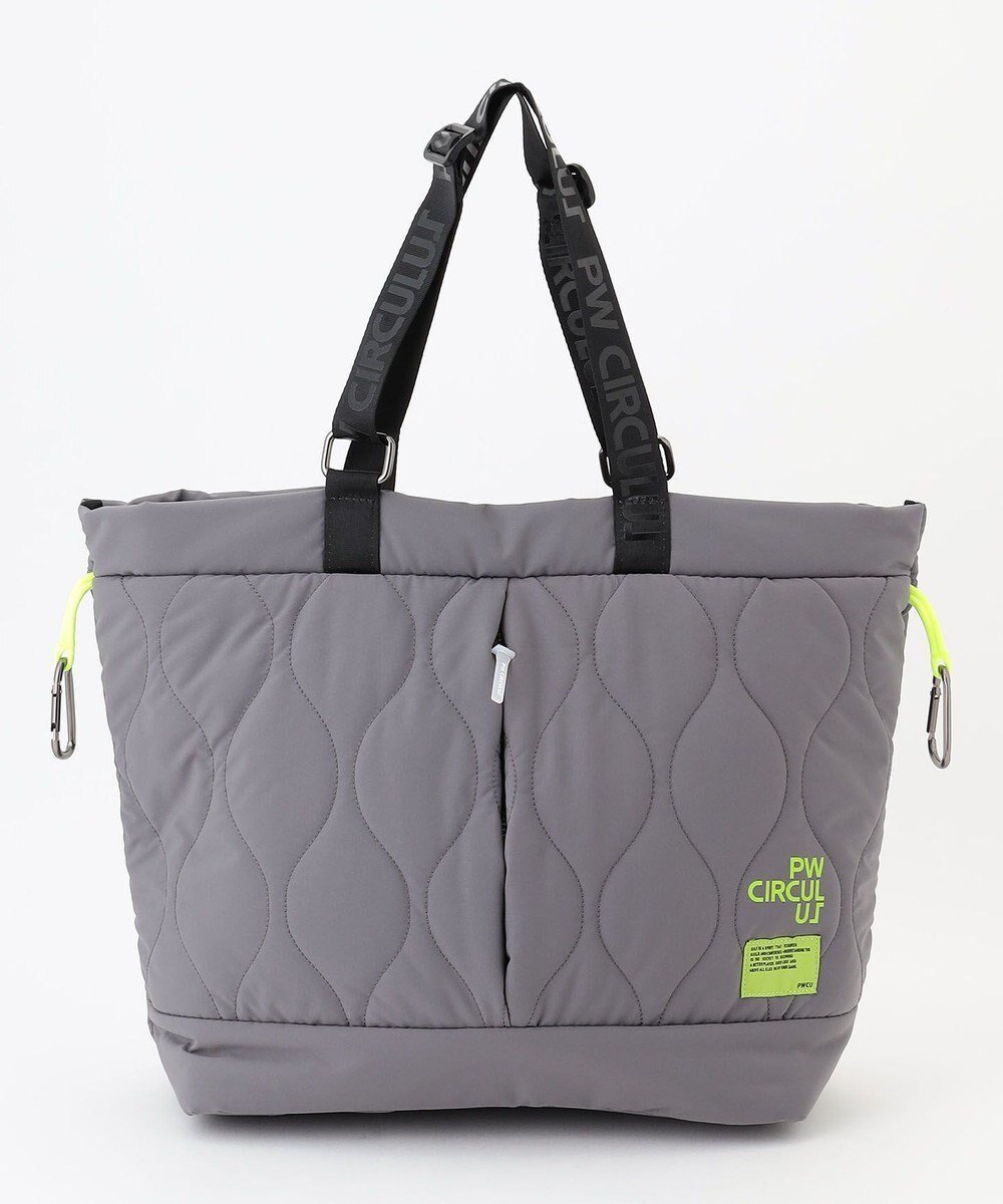 【ピーダブリュサーキュラス/PW CIRCULUS / MEN】の【UNISEX】中綿ビッグトート ゴルフ インテリア・キッズ・メンズ・レディースファッション・服の通販 founy(ファニー) ファッション Fashion メンズファッション Fashion for Men バッグ Bags 新作・新入荷 New Arrivals / New In 2025年 2025 2025-2026秋冬・A/W Autumn/Winter 2025–26 AW25–26 ユニセックス Unisex, Genderless キルティング Quilted, Quilting ゴルフ Golf センター Center, Center Line トレンド Trend, Trending Now ポケット Pocket, Pocket Detail メッシュ Mesh, Net Fabric 冬 Winter / This Winter 旅行 Travel A/W・秋冬 Autumn/Winter 軽量 Lightweight, Ultra Light グレー系|ID: prp329100004764822 ipo3291000000034495690
