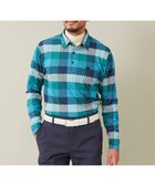 【23区 ゴルフ/23区GOLF / MEN】の【MEN】【吸水速乾・UVケア】 チェック柄プリント 長袖シャツ ネイビー系3|ID: prp329100004764828 ipo3291000000034495725
