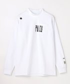 【ピーダブリュサーキュラス/PW CIRCULUS / MEN】の【裏起毛であたたか】【MEN】WAVY LOGO 裏起毛ロングスリーブモックネックT ゴルフ ホワイト系|ID: prp329100004764829 ipo3291000000034495729