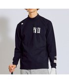 【ピーダブリュサーキュラス/PW CIRCULUS / MEN】の【裏起毛であたたか】【MEN】WAVY LOGO 裏起毛ロングスリーブモックネックT ゴルフ ブラック系|ID: prp329100004764829 ipo3291000000034495730