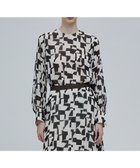 【ベイジ,/BEIGE,】のLUCIE / ノーカラーブラウス Absinthe×Brown|ID: prp329100004764833 ipo3291000000034495762