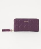 【ラ バガジェリー/LA BAGAGERIE】のシープキルティング ラウンドウォレット 人気、トレンドファッション・服の通販 founy(ファニー) ファッション Fashion レディースファッション Fashion for Women ミニ財布・二つ折り財布 Wallets & Card Cases キルティング Quilted, Quilting キルト Quilt, Quilted Fabric タッセル Tassel, Fringe ポケット Pocket, Pocket Detail ワンポイント One Point, Statement Accent エレガント 上品 Elegant 財布 Wallet, Purse thumbnail ダークパープル|ID: prp329100004764838 ipo3291000000034495803