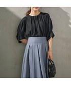 【組曲/KUMIKYOKU】の【WEB限定】ボーダージャガード タック袖ブラウス ブラック系|ID: prp329100004764839 ipo3291000000034495808