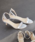 【エニィ スィス/any SiS】の【WEB・一部店舗限定】ラインベルトヒール サンダル シルバー|ID: prp329100004764841 ipo3291000000034495817