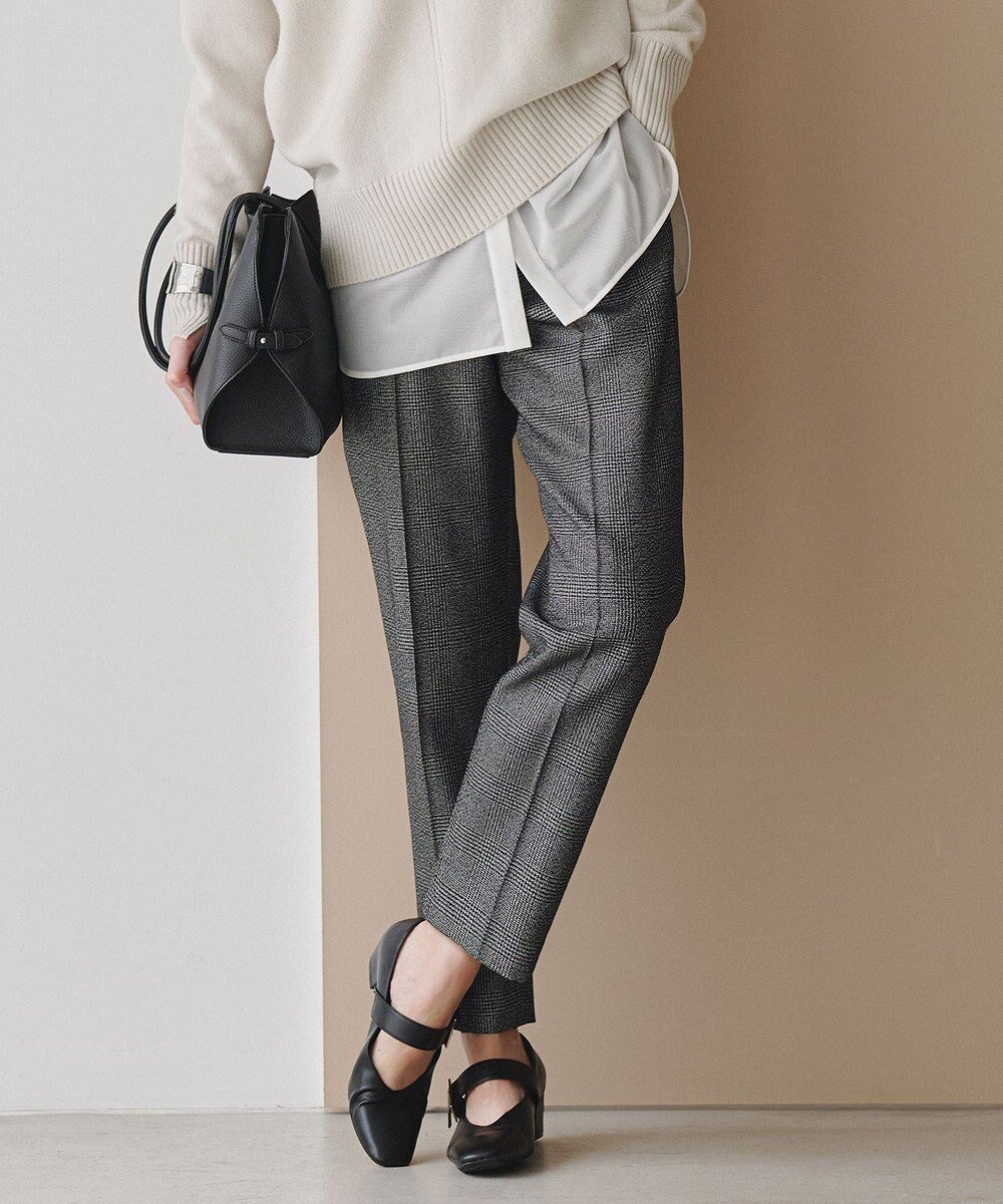 【アイシービー/iCB】のウォッシャブルライトウール スティックパンツ 人気、トレンドファッション・服の通販 founy(ファニー) 　ファッション　Fashion　レディースファッション　Fashion for Women　パンツ　Pants & Trousers　シンプル　Simple, Minimal　ストレート　Straight, Straight Cut　チェック　Check, Plaid, Tartan　トレンド　Trend, Trending Now　メタル　Metal, Metal Parts　無地　Plain, Solid Color　A/W・秋冬　Autumn/Winter　ビジネス 仕事 通勤　Business / Work / Commuting　2025年　2025　2025-2026秋冬・A/W　Autumn/Winter 2025–26 AW25–26　 other-1|ID: prp329100004764846 ipo3291000000034758698