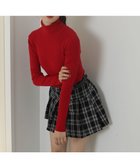 【ウィゴー/WEGO】の【2025年秋冬新作】リブタートルニット レッド|ID: prp329100004764853 ipo3291000000034495900