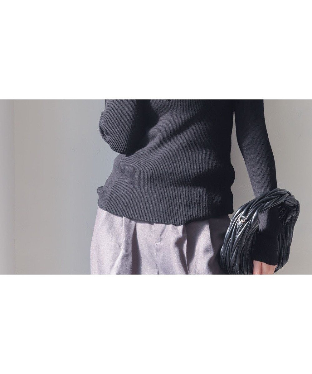 【ウィゴー/WEGO】の【2025年秋冬新作】リブタートルニット インテリア・キッズ・メンズ・レディースファッション・服の通販 founy(ファニー) 　ファッション　Fashion　レディースファッション　Fashion for Women　トップス・カットソー　Cut & Sew Tops　ニット　Knit Tops & Sweaters　インナー　Innerwear　春　Spring　カットソー　Cut and Sewn Top　カーディガン　Cardigan, Knitwear　スウェット / スエット　Sweatshirt, Sweatwear　スマホ　Smartphone, Mobile Device　セーター　Sweater, Knitwear　タートル　Turtleneck, Turtle Collar　タートルネック　Turtleneck, High Neck　定番　Standard, Basic Item　長袖　Long Sleeve, Full Sleeve　ハイネック　High Neck, Mock Neck　フィット　Fit, Slim Fit　ベーシック　Basic, Essential　ボトム　Bottoms, Lower Wear　無地　Plain, Solid Color　冬　Winter / This Winter　A/W・秋冬　Autumn/Winter　おすすめ　Recommended / Our Picks　クリスマス X'mas　Christmas / X'mas　ブラック|ID: prp329100004764853 ipo3291000000034736180