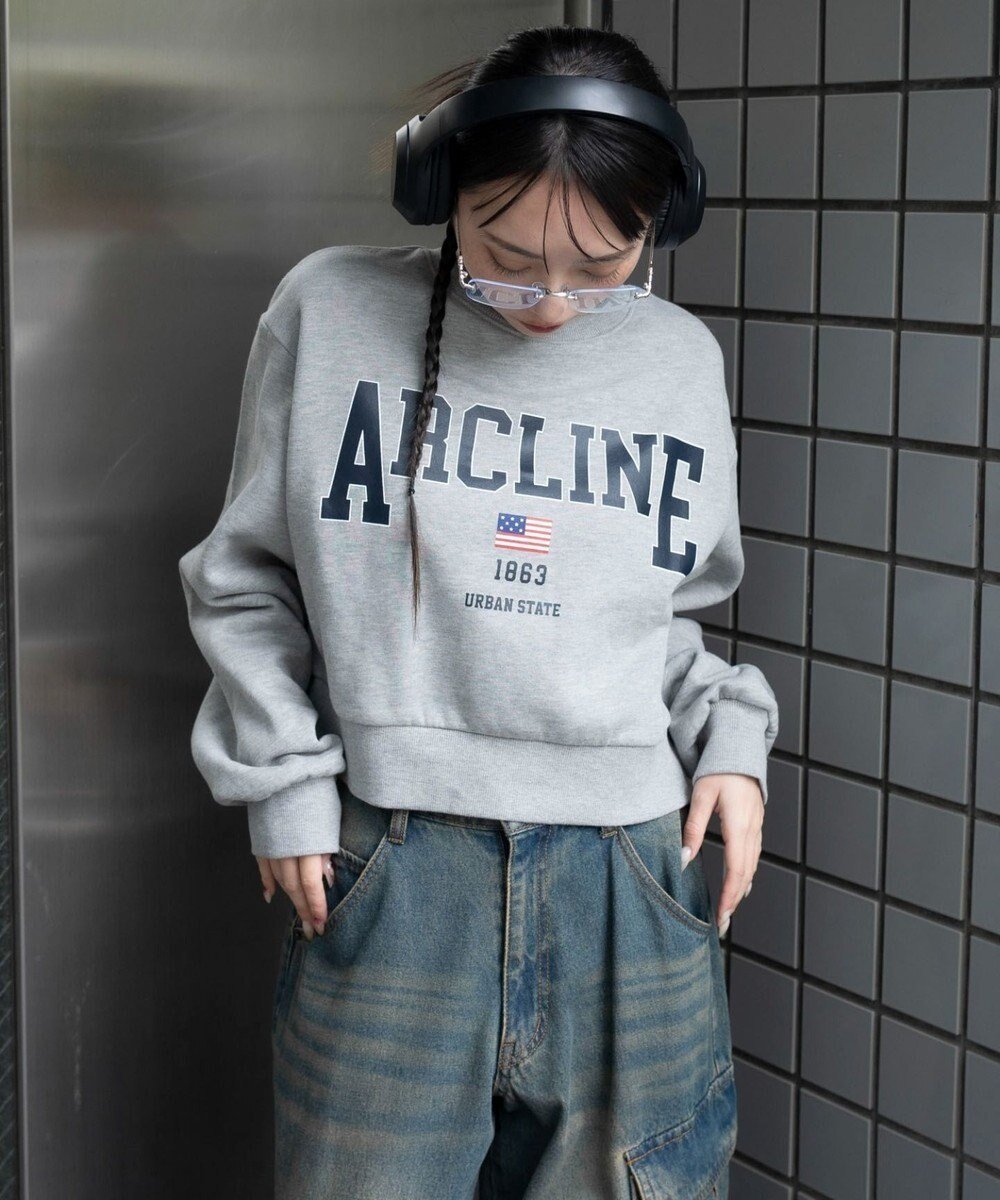 【ウィゴー/WEGO】の裏起毛グラフィックスウェット インテリア・キッズ・メンズ・レディースファッション・服の通販 founy(ファニー) 　ファッション　Fashion　レディースファッション　Fashion for Women　トップス・カットソー　Cut & Sew Tops　レディースパーカー・カジュアルフーディー　Casual Hoodies & Sweatshirts　スウェット・クルーネックトップス　Sweatshirts & Crewnecks / Relaxed Fit Sweat Tops　春　Spring　秋　Autumn　カーゴパンツ　Cargo Pants, Utility Pants　グラフィック　Graphic, Graphic Design　シンプル　Simple, Minimal　スウェット / スエット　Sweatshirt, Sweatwear　スニーカー　Sneakers, Trainers　スマホ　Smartphone, Mobile Device　デニム　Denim, Jeans Material　長袖　Long Sleeve, Full Sleeve　バランス　Balance, Style Balance　フロント　Front, Front Design　ミニスカート　Mini Skirt, Short Skirt　冬　Winter / This Winter　A/W・秋冬　Autumn/Winter　おすすめ　Recommended / Our Picks　柄3|ID: prp329100004764854 ipo3291000000034889117