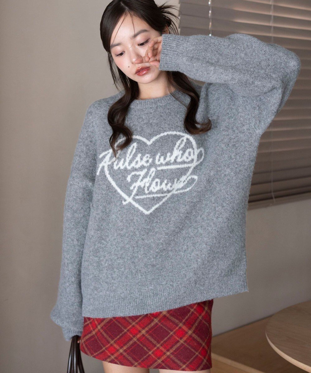 【ウィゴー/WEGO】の【2025年秋冬新作】フラッフィーグラフィックニットBIGプルオーバー インテリア・キッズ・メンズ・レディースファッション・服の通販 founy(ファニー) 　ファッション　Fashion　レディースファッション　Fashion for Women　トップス・カットソー　Cut & Sew Tops　ニット　Knit Tops & Sweaters　カジュアルプルオーバー・ニットトップス　Pullovers & Knit Tops / Casual Pullovers　春　Spring　秋　Autumn　グラフィック　Graphic, Graphic Design　スニーカー　Sneakers, Trainers　スマホ　Smartphone, Mobile Device　セーター　Sweater, Knitwear　デニム　Denim, Jeans Material　トレンド　Trend, Trending Now　長袖　Long Sleeve, Full Sleeve　バランス　Balance, Style Balance　冬　Winter / This Winter　A/W・秋冬　Autumn/Winter　柄9|ID: prp329100004764856 ipo3291000000034495927