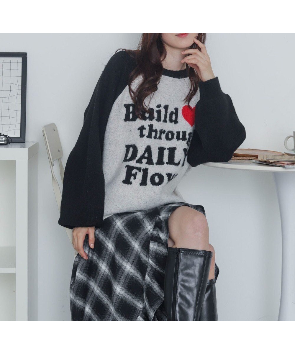 【ウィゴー/WEGO】の【2025年秋冬新作】フラッフィーグラフィックニットBIGプルオーバー インテリア・キッズ・メンズ・レディースファッション・服の通販 founy(ファニー) 　ファッション　Fashion　レディースファッション　Fashion for Women　トップス・カットソー　Cut & Sew Tops　ニット　Knit Tops & Sweaters　カジュアルプルオーバー・ニットトップス　Pullovers & Knit Tops / Casual Pullovers　春　Spring　秋　Autumn　グラフィック　Graphic, Graphic Design　スニーカー　Sneakers, Trainers　スマホ　Smartphone, Mobile Device　セーター　Sweater, Knitwear　デニム　Denim, Jeans Material　トレンド　Trend, Trending Now　長袖　Long Sleeve, Full Sleeve　バランス　Balance, Style Balance　冬　Winter / This Winter　A/W・秋冬　Autumn/Winter　柄11|ID: prp329100004764856 ipo3291000000034807589