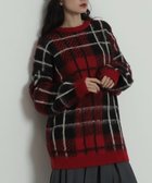 【ウィゴー/WEGO】の【2025年秋冬新作】シャギーパターンニットBIGプルオーバー レッドチェック1|ID: prp329100004764857 ipo3291000000034495929
