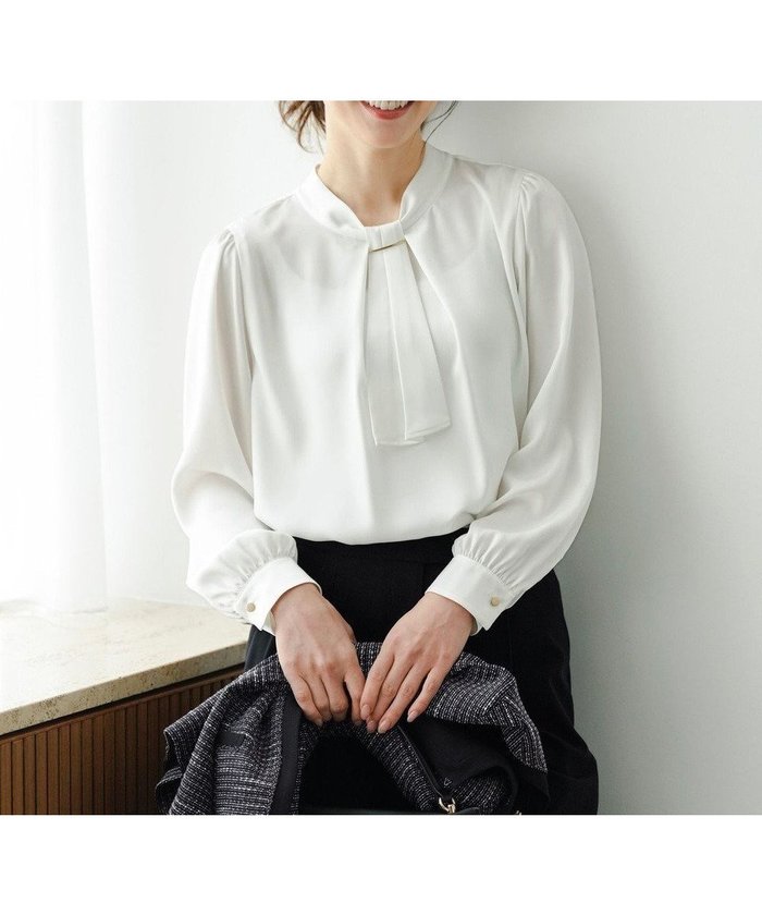 【エニィ スィス/any SiS】の【4WAY】長袖 ボウブラウス インテリア・キッズ・メンズ・レディースファッション・服の通販 founy(ファニー) https://founy.com/ ファッション Fashion レディースファッション Fashion for Women トップス・カットソー Cut & Sew Tops シャツ・ブラウス・オフィスカジュアル Elegant Blouses & Button-Ups エレガント 上品 Elegant サテン Satin, Glossy Fabric シンプル Simple, Minimal セレモニー Ceremony フロント Front, Front Design 入学式 Entrance Ceremony 卒業式 Graduation Ceremony 夏 Summer 新作・新入荷 New Arrivals / New In 春 Spring S/S・春夏 SS, Spring/Summer, Warm Season ビジネス 仕事 通勤 Business / Work / Commuting 長袖 Long Sleeve, Full Sleeve |ID: prp329100004764879 ipo3291000000034686030