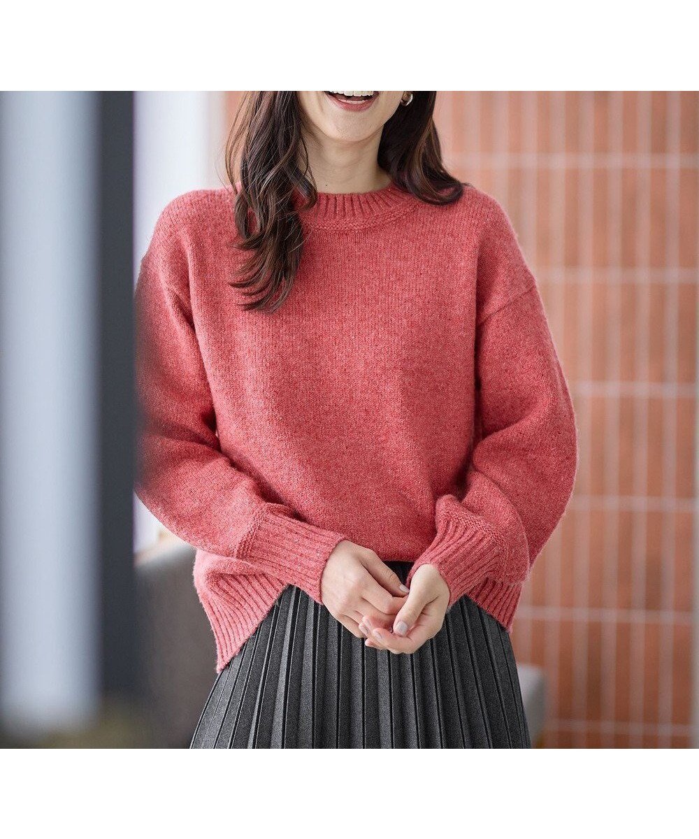 【エニー/ANY】のスパンコールニット インテリア・キッズ・メンズ・レディースファッション・服の通販 founy(ファニー) 　ファッション　Fashion　レディースファッション　Fashion for Women　トップス・カットソー　Cut & Sew Tops　ニット　Knit Tops & Sweaters　おすすめ　Recommended / Our Picks　スパンコール　Sequins, Sequin Embellishment　スリット　Slit, Slit Detail　セーター　Sweater, Knitwear　タートルネック　Turtleneck, High Neck　デニム　Denim, Jeans Material　フェミニン　Feminine, Girly　ワンポイント　One Point, Statement Accent　エレガント 上品　Elegant　冬　Winter / This Winter　洗える　Machine Washable　A/W・秋冬　Autumn/Winter　レッド|ID: prp329100004764880 ipo3291000000034496049