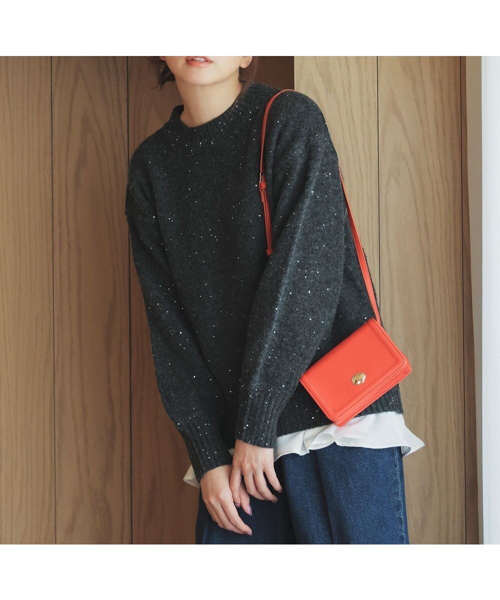 【エニー/ANY】のスパンコールニット 人気、トレンドファッション・服の通販 founy(ファニー) 　ファッション　Fashion　レディースファッション　Fashion for Women　トップス・カットソー　Cut & Sew Tops　ニット　Knit Tops & Sweaters　おすすめ　Recommended / Our Picks　スパンコール　Sequins, Sequin Embellishment　スリット　Slit, Slit Detail　セーター　Sweater, Knitwear　タートルネック　Turtleneck, High Neck　デニム　Denim, Jeans Material　フェミニン　Feminine, Girly　ワンポイント　One Point, Statement Accent　エレガント 上品　Elegant　冬　Winter / This Winter　洗える　Machine Washable　A/W・秋冬　Autumn/Winter　 other-1|ID: prp329100004764880 ipo3291000000034617667