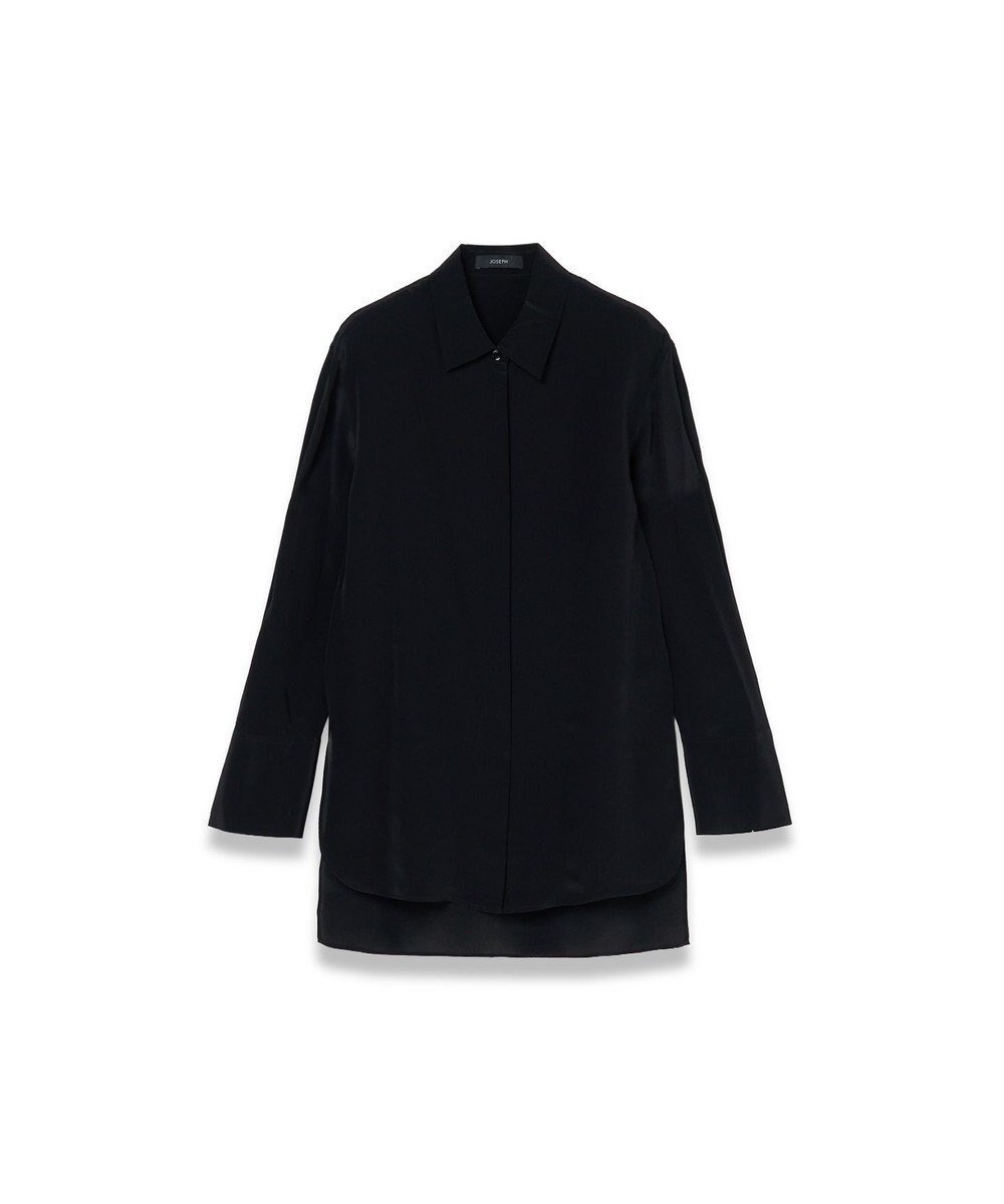 【ジョゼフ/JOSEPH】の【WEB&OUTLET限定】CDC ブレンド シャツカラーブラウス 人気、トレンドファッション・服の通販 founy(ファニー) ファッション Fashion レディースファッション Fashion for Women トップス・カットソー Cut & Sew Tops シャツ・ブラウス・オフィスカジュアル Elegant Blouses & Button-Ups アウトレット Outlet / Clearance とろみ Fluid, Flowy Fabric シルク Silk, 100% Silk ジャケット Jacket, Outerwear フィット Fit, Slim Fit フロント Front, Front Design レギュラー Regular, Standard Fit エレガント 上品 Elegant A/W・秋冬 Autumn/Winter other-1|ID: prp329100004764882 ipo3291000000034496070