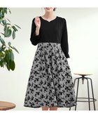 【ティアクラッセ/Tiaclasse】のフロッキードッキングワンピース ブラック×オフチェック|ID: prp329100004764886 ipo3291000000034496089