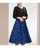 【ティアクラッセ/Tiaclasse】のフロッキードッキングワンピース ブラック×ブルーチェック|ID: prp329100004764886 ipo3291000000035636124