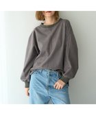 【イェッカ ヴェッカ/YECCA VECCA】のフェイクスエードデザインステッチプルオーバー Charcoal Gray|ID: prp329100004764888 ipo3291000000034496095