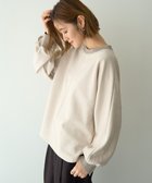 【イェッカ ヴェッカ/YECCA VECCA】のフェイクスエードデザインステッチプルオーバー Gray Beige|ID: prp329100004764888 ipo3291000000034496096