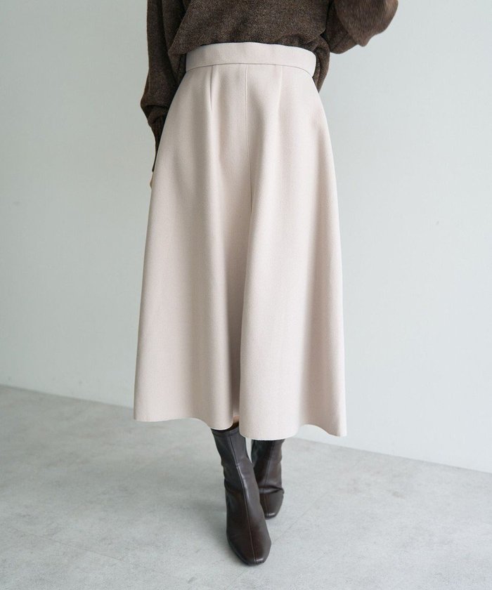 【イェッカ ヴェッカ/YECCA VECCA】のメルトンジャージーAラインスカート インテリア・キッズ・メンズ・レディースファッション・服の通販 founy(ファニー) https://founy.com/ ファッション Fashion レディースファッション Fashion for Women スカート Skirts Aライン・フレアスカート A-Line & Flared Skirts クラシック Classic, Timeless Style シンプル Simple, Minimal ポケット Pocket, Pocket Detail メルトン Melton, Heavy Wool エレガント 上品 Elegant A/W・秋冬 Autumn/Winter |ID: prp329100004764892 ipo3291000000036158877