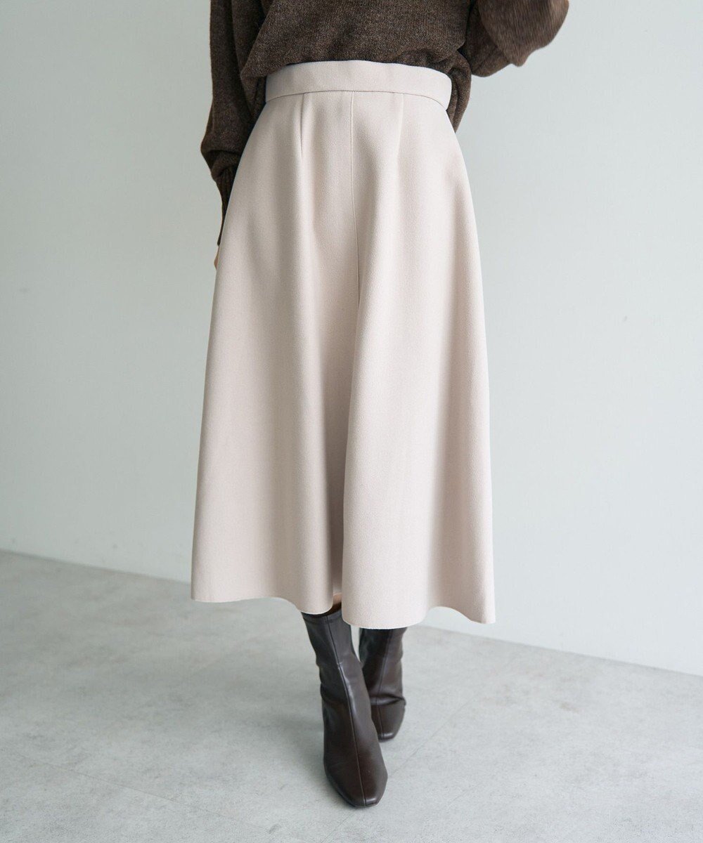 【イェッカ ヴェッカ/YECCA VECCA】のメルトンジャージーAラインスカート 人気、トレンドファッション・服の通販 founy(ファニー) 　ファッション　Fashion　レディースファッション　Fashion for Women　スカート　Skirts　Aライン・フレアスカート　A-Line & Flared Skirts　クラシック　Classic, Timeless Style　シンプル　Simple, Minimal　ポケット　Pocket, Pocket Detail　メルトン　Melton, Heavy Wool　エレガント 上品　Elegant　A/W・秋冬　Autumn/Winter　 other-1|ID: prp329100004764892 ipo3291000000036158877