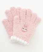 【エニィ/ANY / KIDS】のアニマル 刺繍 手袋 ピンク×ウサギ|ID: prp329100004765890 ipo3291000000034505039